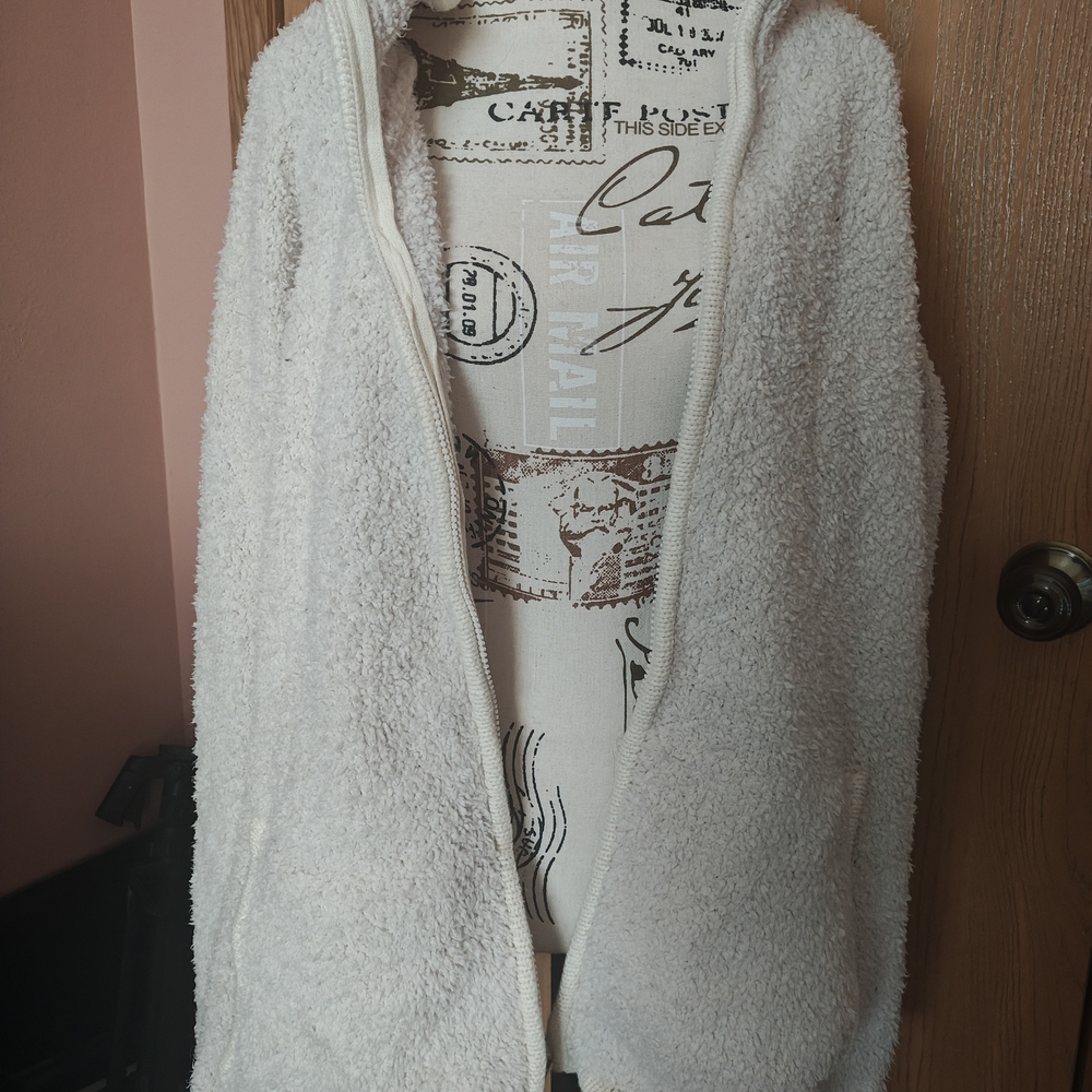Cozy White Fleece Sweater